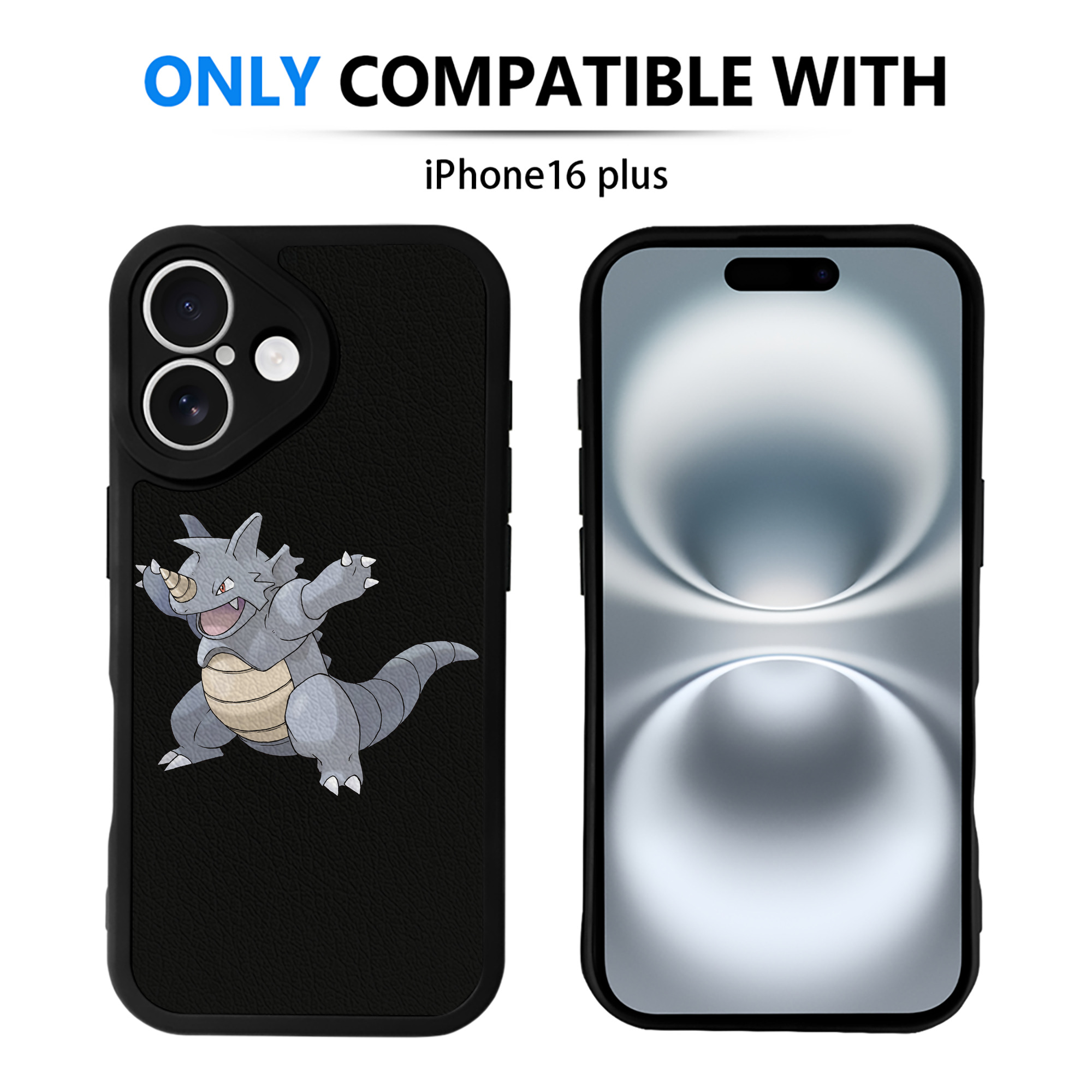 （画像用） ポケットモンスター Pokémon 【iPhone 16シリーズ対応】シリコンスマホケース（レザー調） 材質：シリコン